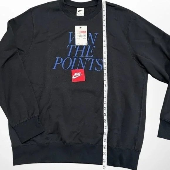 Nike Basketball "Win The Points" Crewneck Sweatshirt Large Black NWT IM7731 - Picture 5 of 8